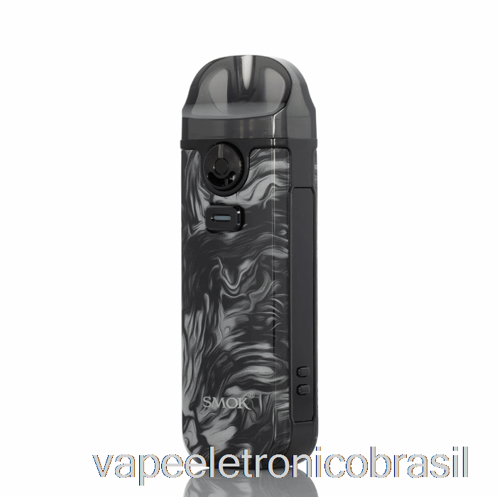 Vape Eletrônico Smok Nord 4 80w Pod Kit Fluido Preto Cinza